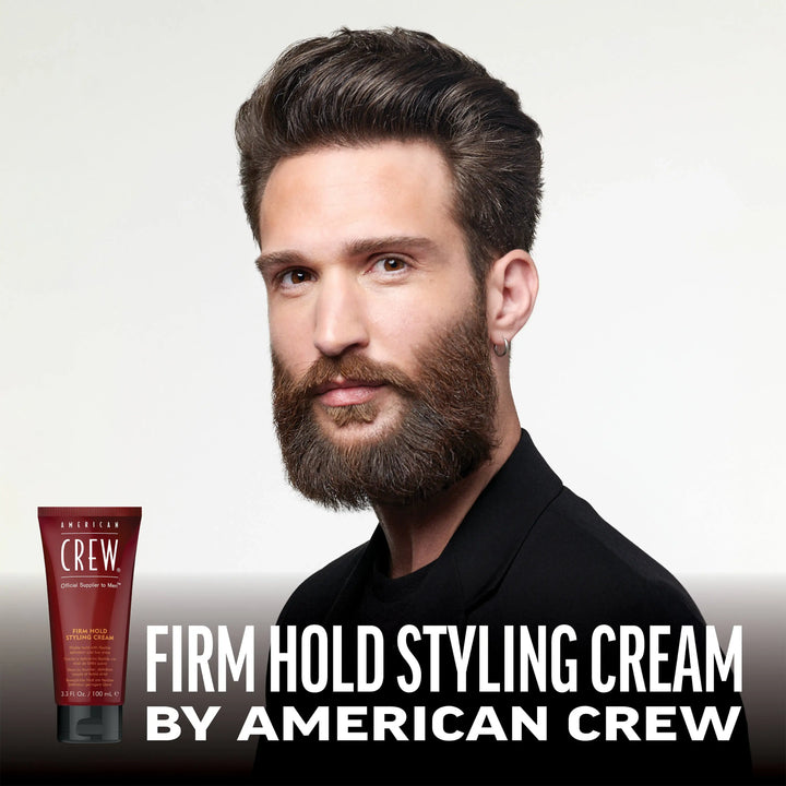 Model with firm hold styling cream