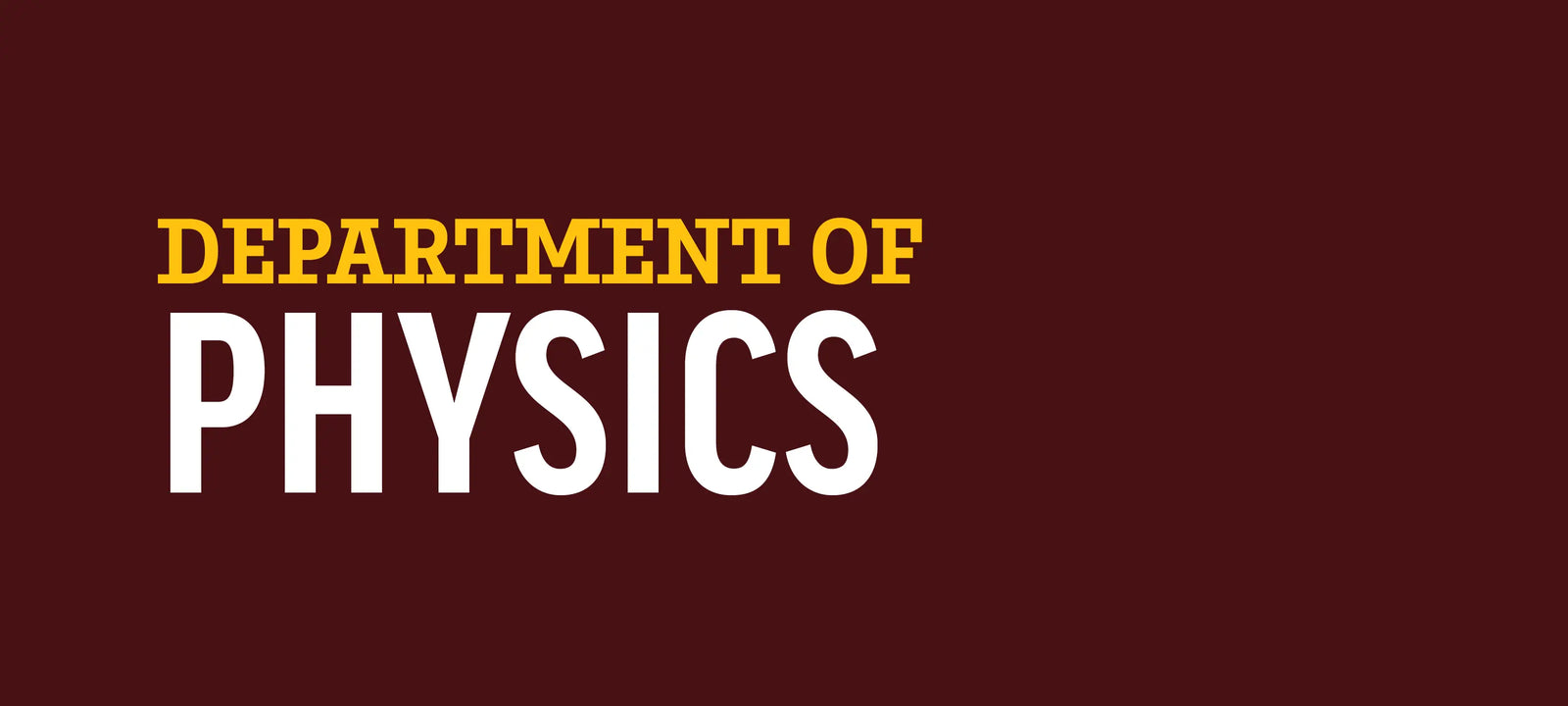 Department of Physics