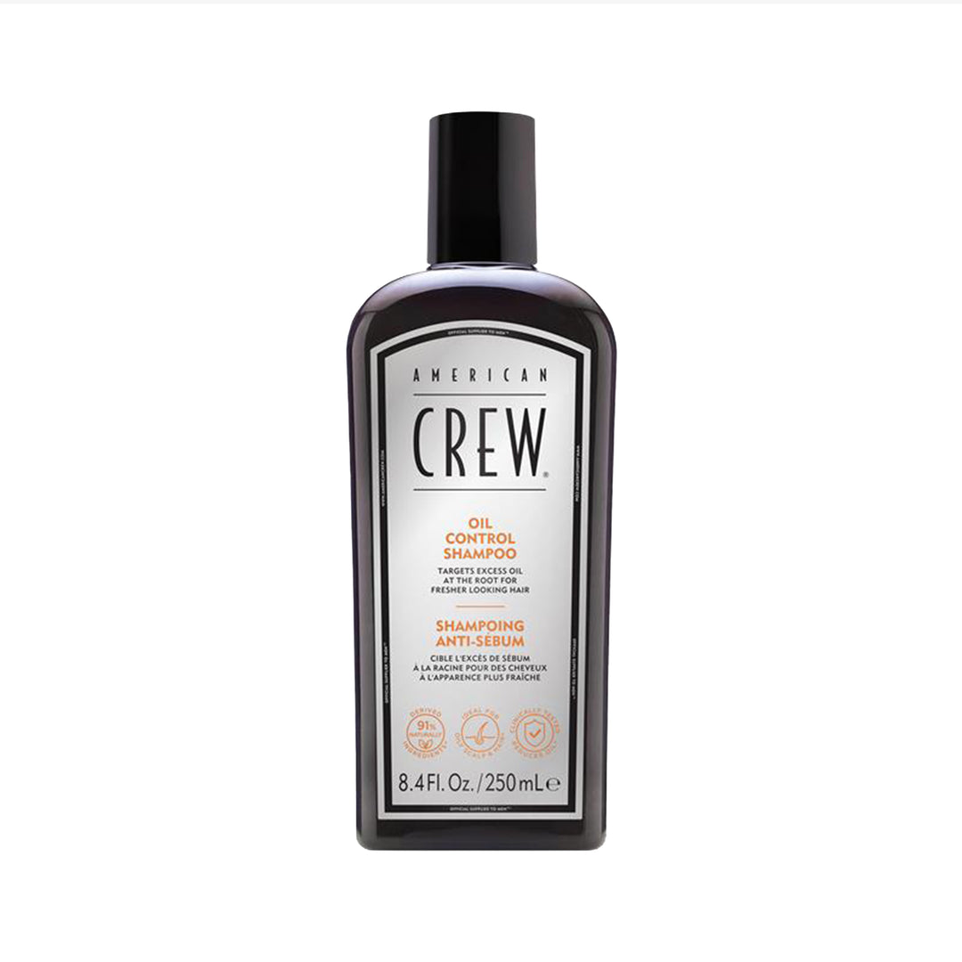 American Crew Oil Control Shampoo bottle on a white background