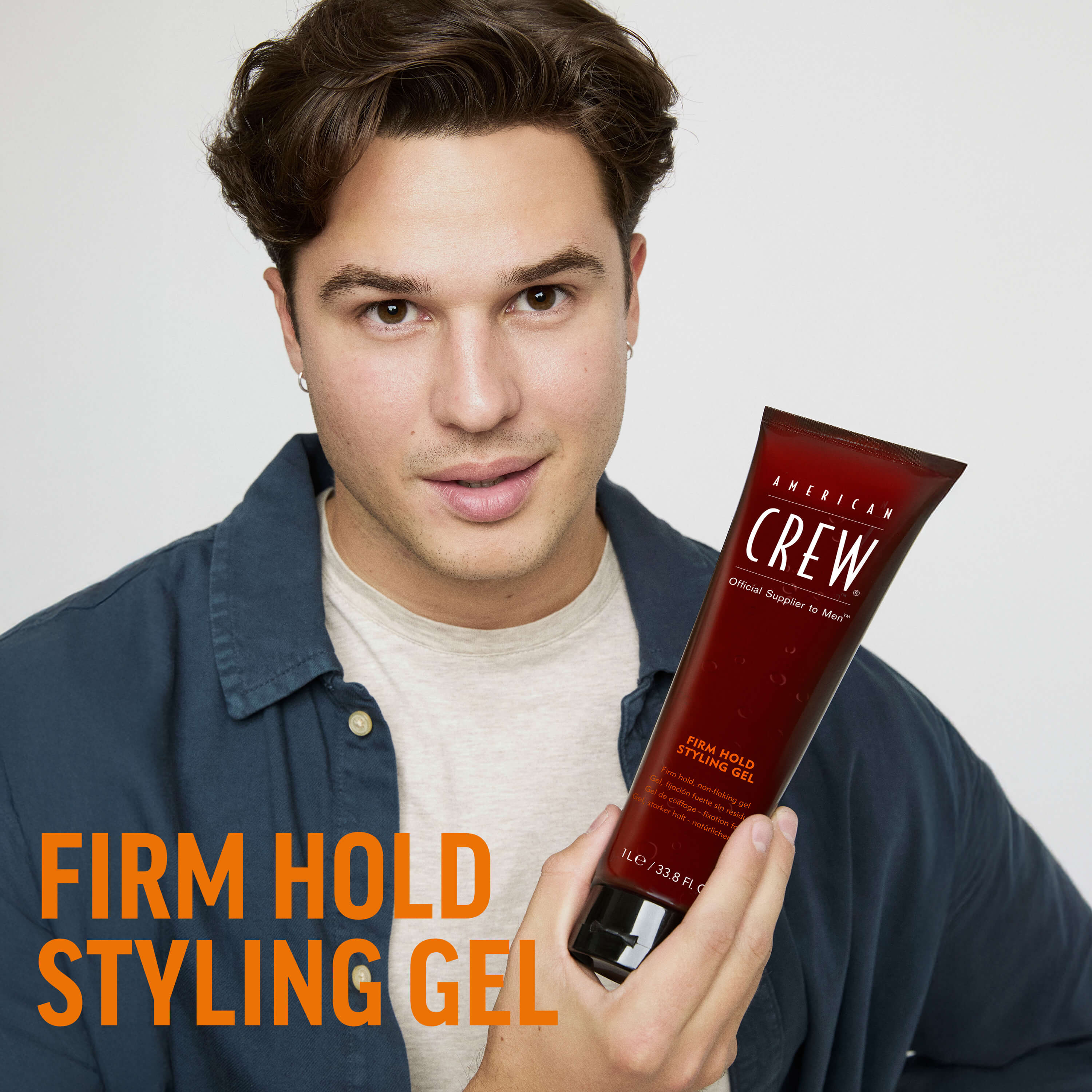 Strong Hold Hair Gel - American Crew