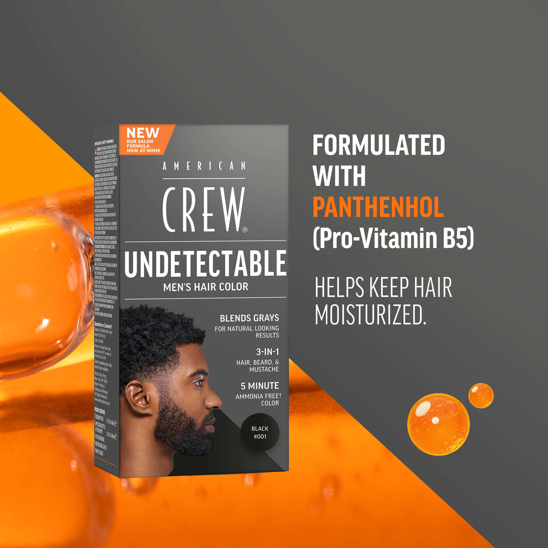 Undetectable Hair Color for Men Jet Black #001