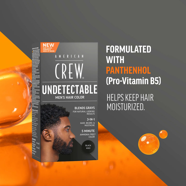 Undetectable Hair Color for Men Jet Black #001