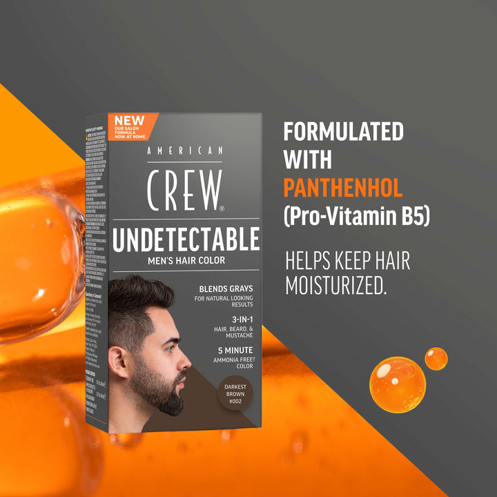 Undetectable Hair Color for Men Darkest Brown #002
