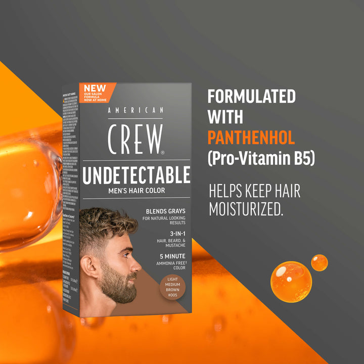Undetectable Hair Color for Men Light Medium Brown #005