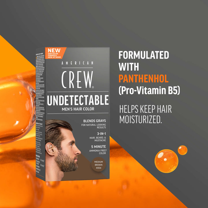 Undetectable Hair Color for Men Medium Brown #004