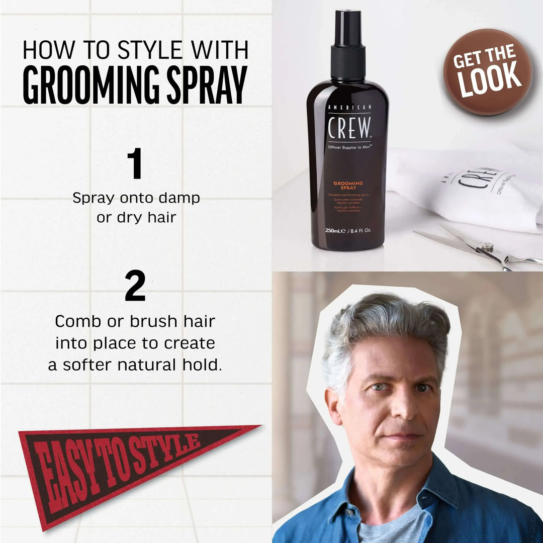 Grooming Spray Men's Hair Styling American Crew