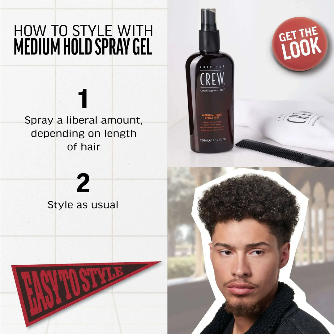 American Crew Medium Hold Spray Gel 8.4oz American Crew Medium Hold Spray Gel 8.4oz