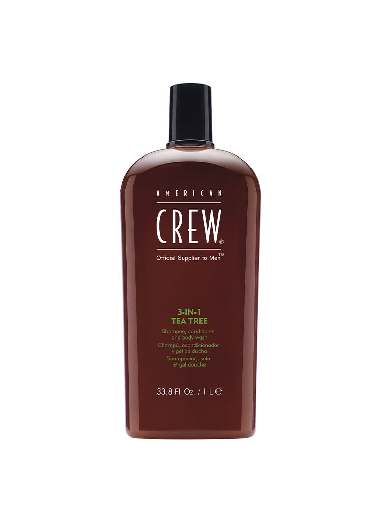 3 in 1 Tea Tree Shampoo, Conditioner, and Body Wash American Crew