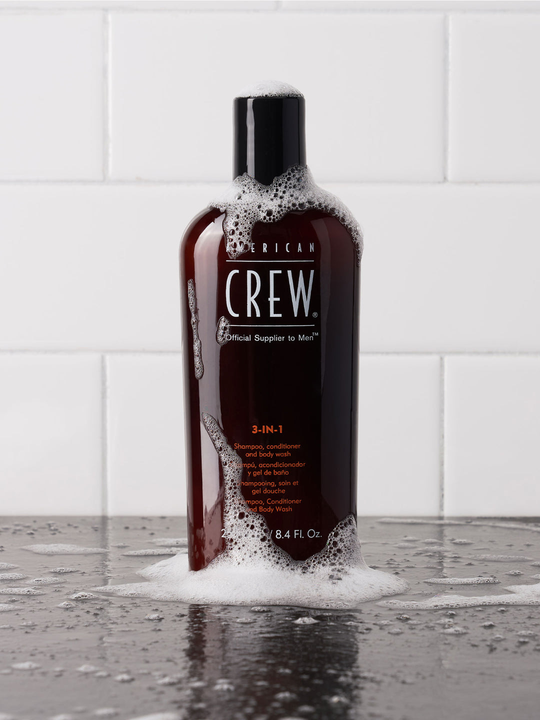 American Crew 3 In 1 Shampoo and Conditioner and Body Wash for Men, 15.2 oz