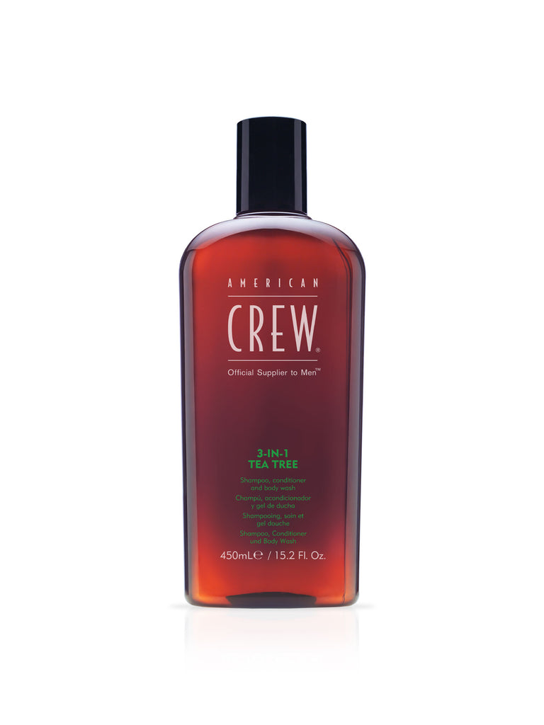 3 in 1 Tea Tree Shampoo, Conditioner, and Body Wash - American Crew
