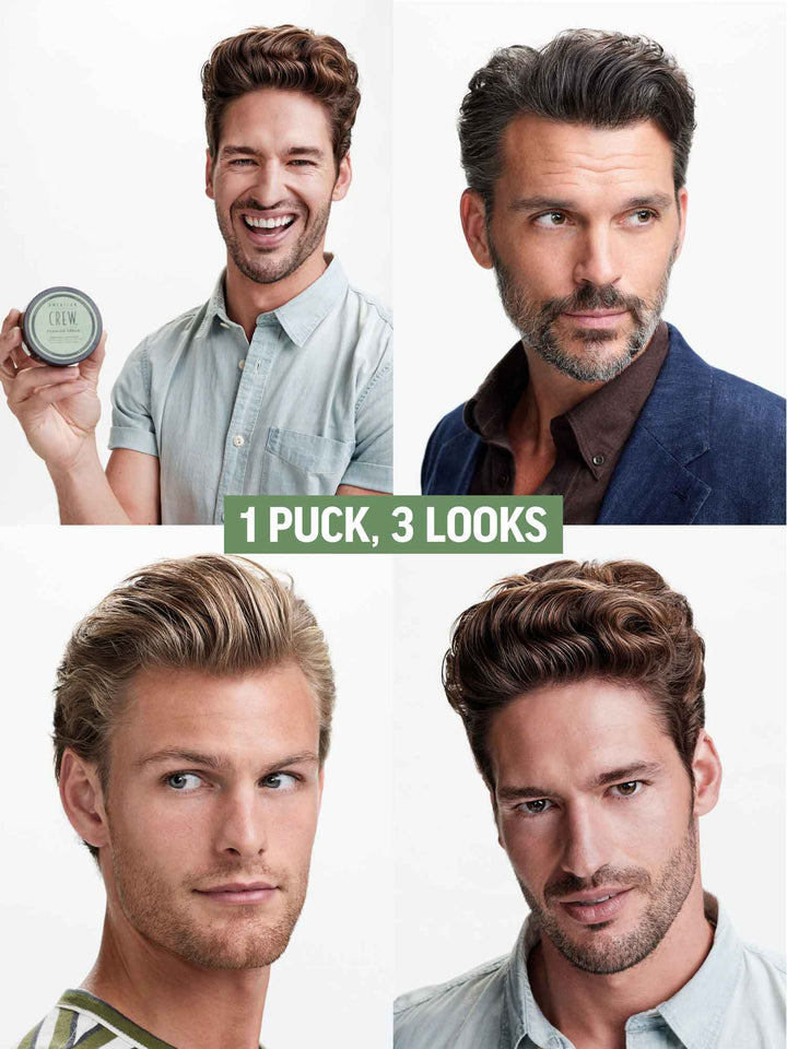 Forming Cream on models. 1 Puck, 3 looks