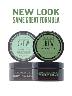 Forming Cream styling puck. New look, same great formula