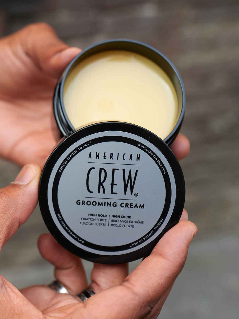 Grooming Cream styling puck texture