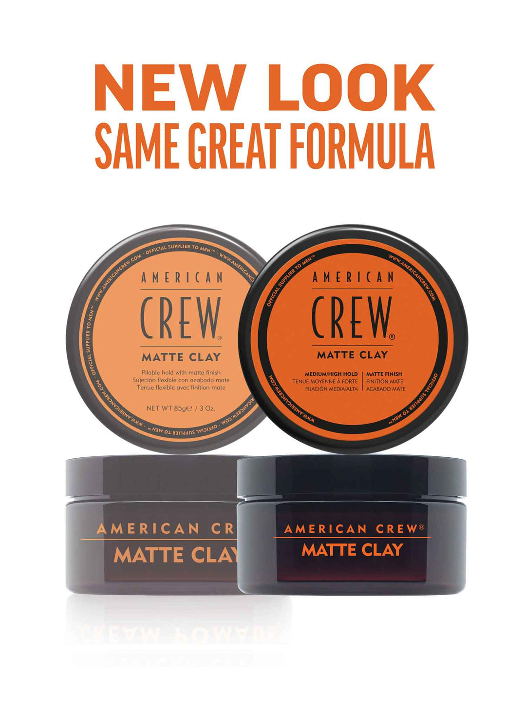 Matte Clay styling puck. New look, same great formula